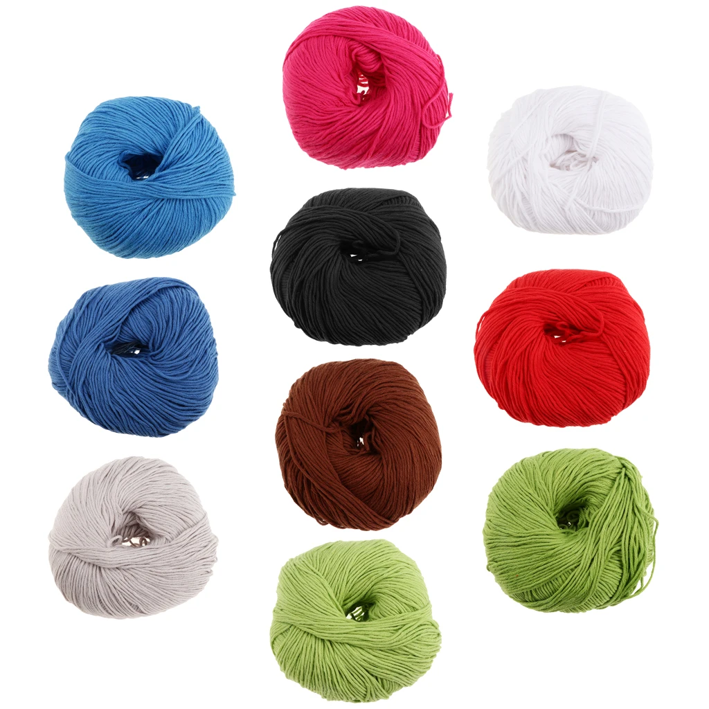 50 г/skein теплая хлопчатобумажная пряжа DIY для малышей шерстяная вязания детская