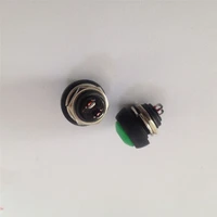 2pcslot yt106 green 12 mm small reset button switch unlocked the horn switch auto switch free shipping