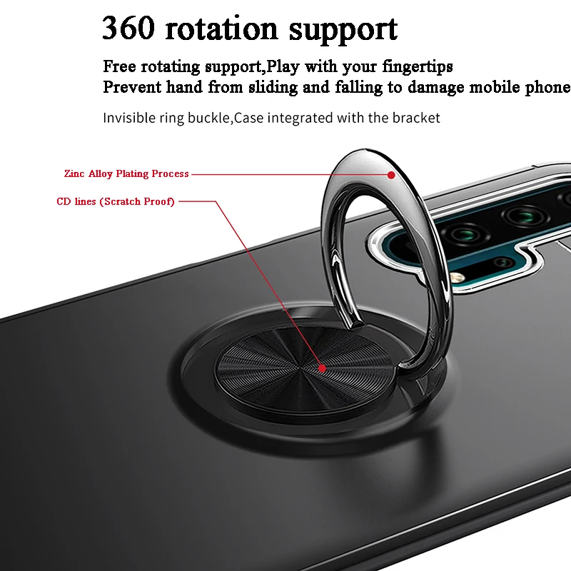 Чехол для телефона huawei Honor 20s 20, чехол-бампер с магнитным металлическим кольцом, Мягкий ТПУ силиконовый чехол для huawei Honor 20 Pro, чехол