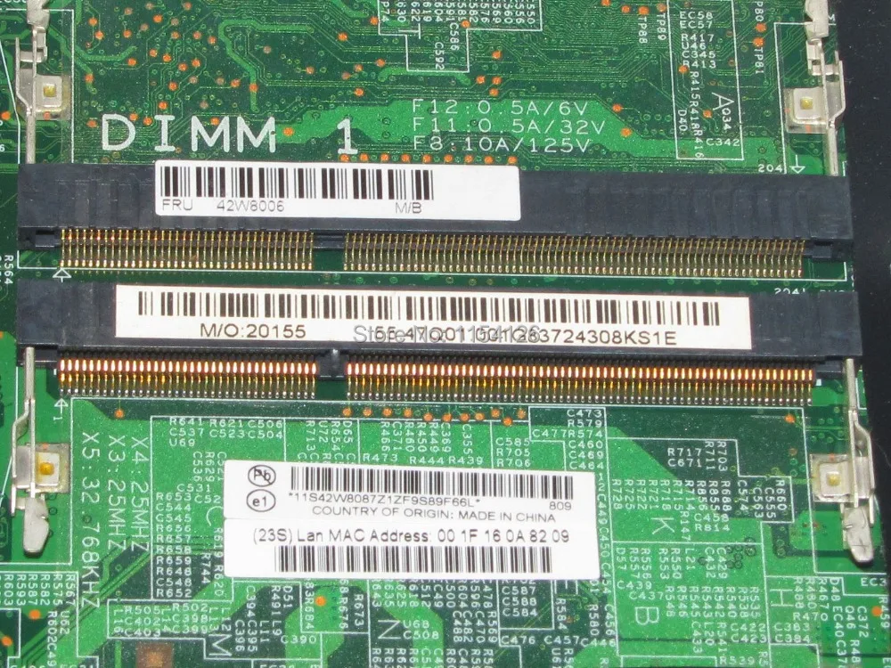 Оригинал для IBM x200 42W8006 48 47q01. 011 материнская плата ноутбука Core 2 Duo P8400 процессор DDR3
