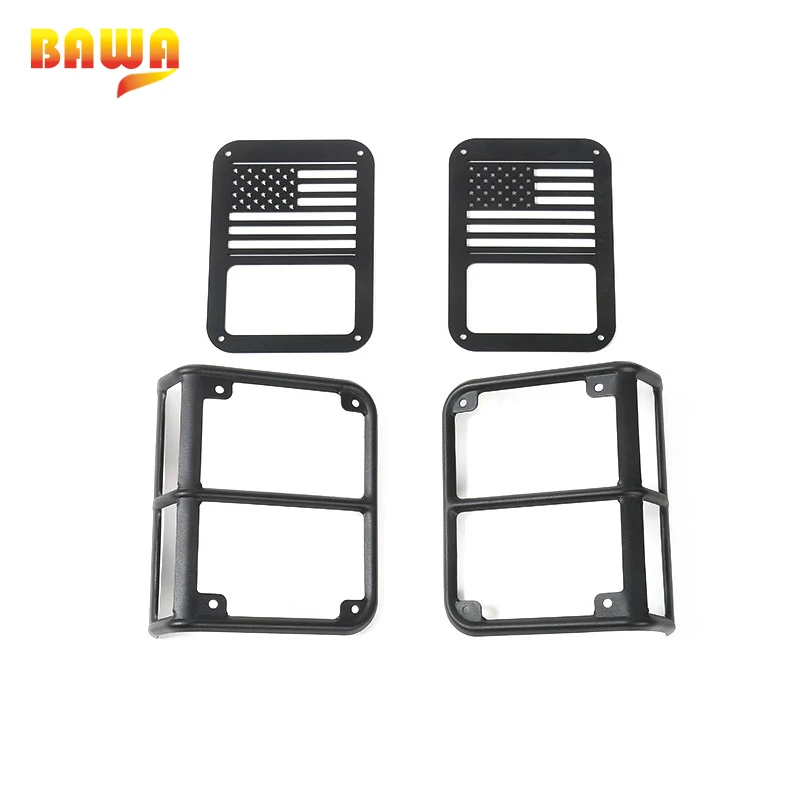 Крышка заднего фонаря BAWA крышки фар для Jeep Wrangler JK 2007 2017 защитная крышка