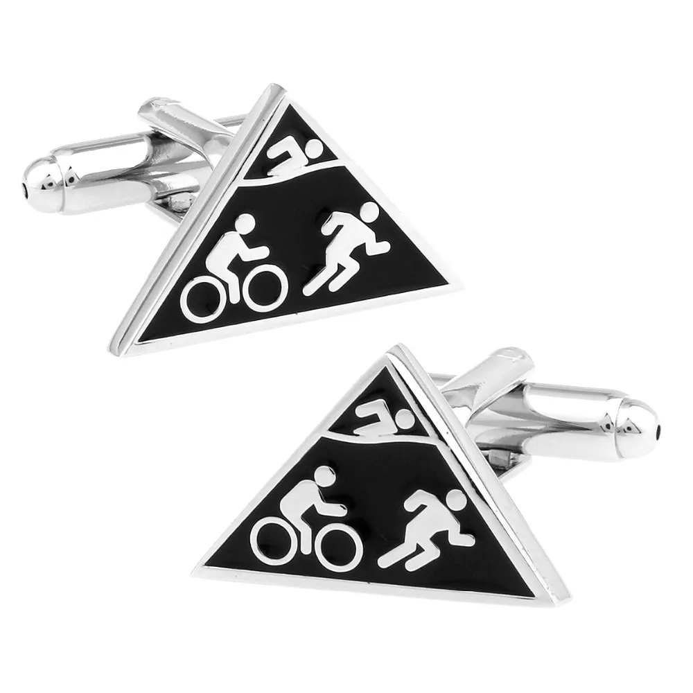 Новинка треугольные черные запонки для рубашки повседневные мужчин и женщин