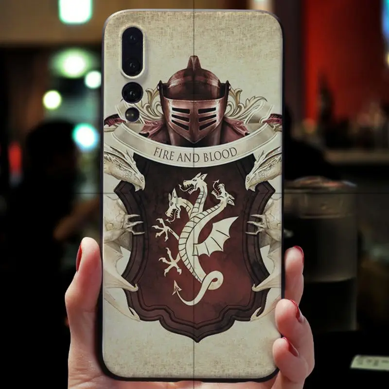 Чехол для телефона MaiYaCa GAME OF THRONES черный чехол из ТПУ Huawei honor 9 10 V9 V10 P9 P10 P20