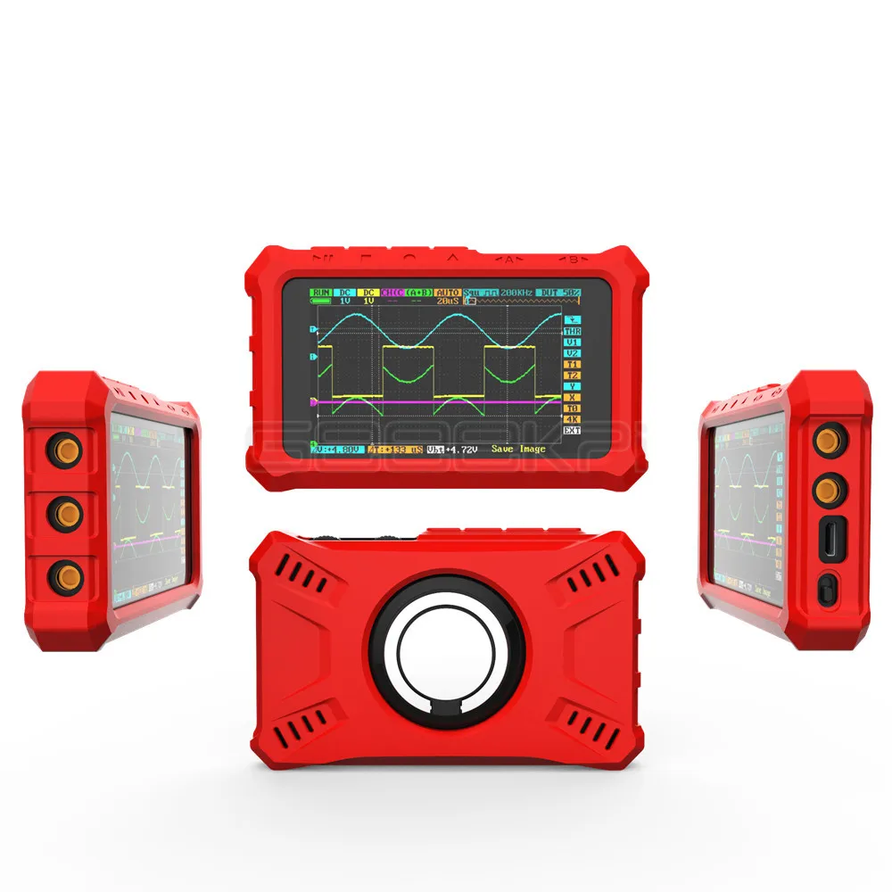 Red GeeekPi 4 цвета Мини DSO DS213 защитный силиконовый резиновый чехол для DSO213 DSO203 осциллограф(не включает DSO - Цвет: Red