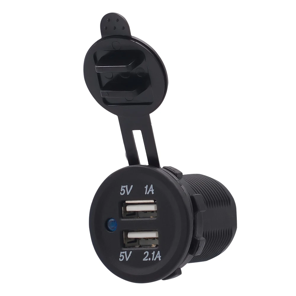 Зарядное устройство с двумя USB разъемами для мотоциклов и грузовиков 12 24 В|phone