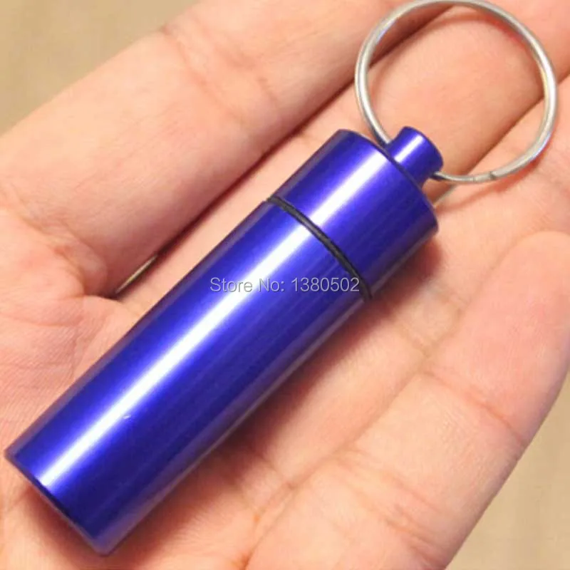 2 шт./лот мини карманный портативный Time Capsule алюминиевый сплав водонепроницаемый