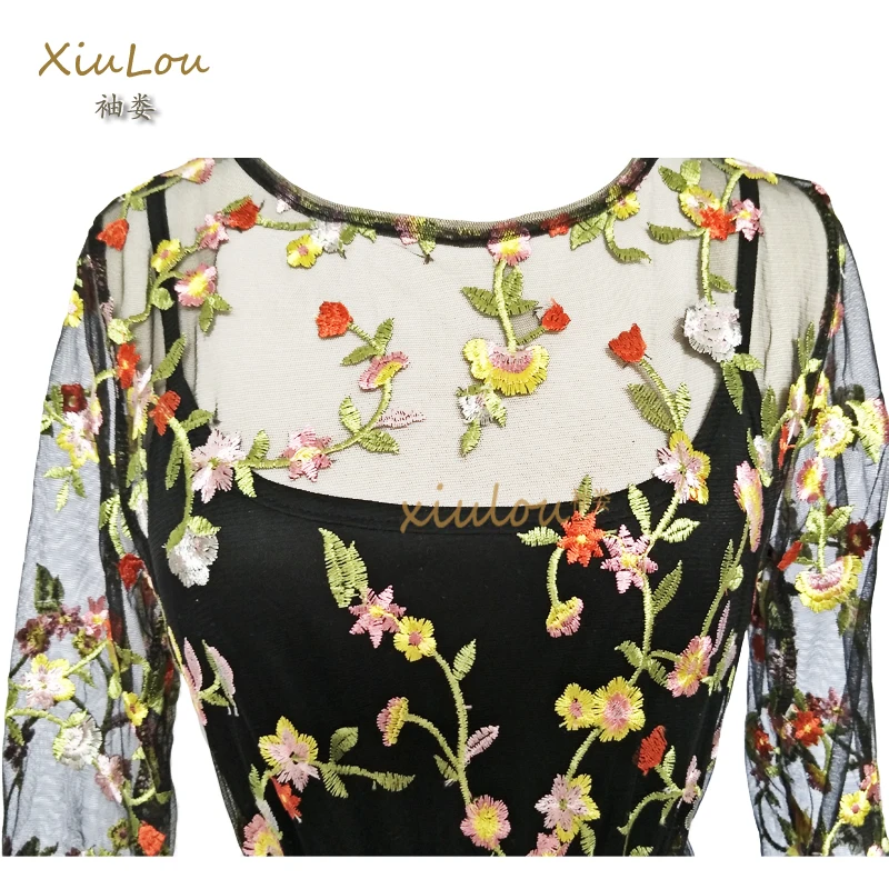 2018 Новое поступление Для женщин сетчатые платья комплект из двух предметов с