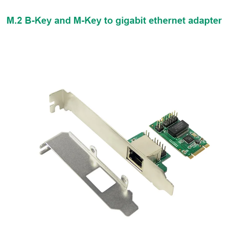 M.2 B Key и M к 1 порту 10/100/1000 Мбит/с gigabit ethernet Сетевая карта Realtek 8111