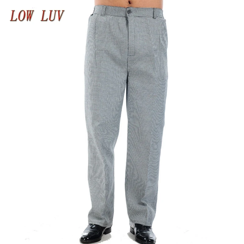 Новинка летние рабочие брюки шеф повара для ресторана отеля черно белые