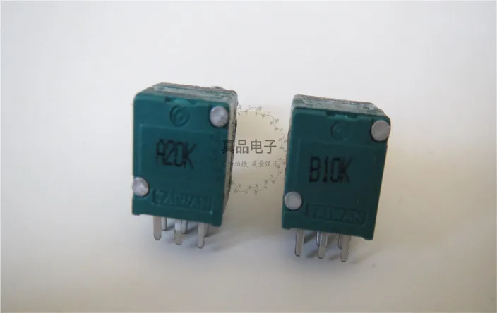 

[VK] B103 A203 imported from Taiwan 9011 sealed double B10K A20K volume potentiometer handle 15MM half handle switch