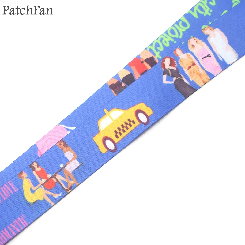 Patchfan Секс в большом городе женских diy брелок для ключей шейный ремень лямки ленты