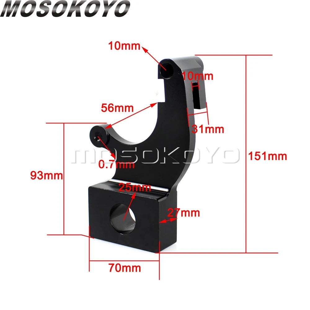 CNC Aluminum Swing Arm Extension Spare Brake Bracket For Suzuki GSX-R600 GSX-R750 2011-2015 Black Motorcycle |