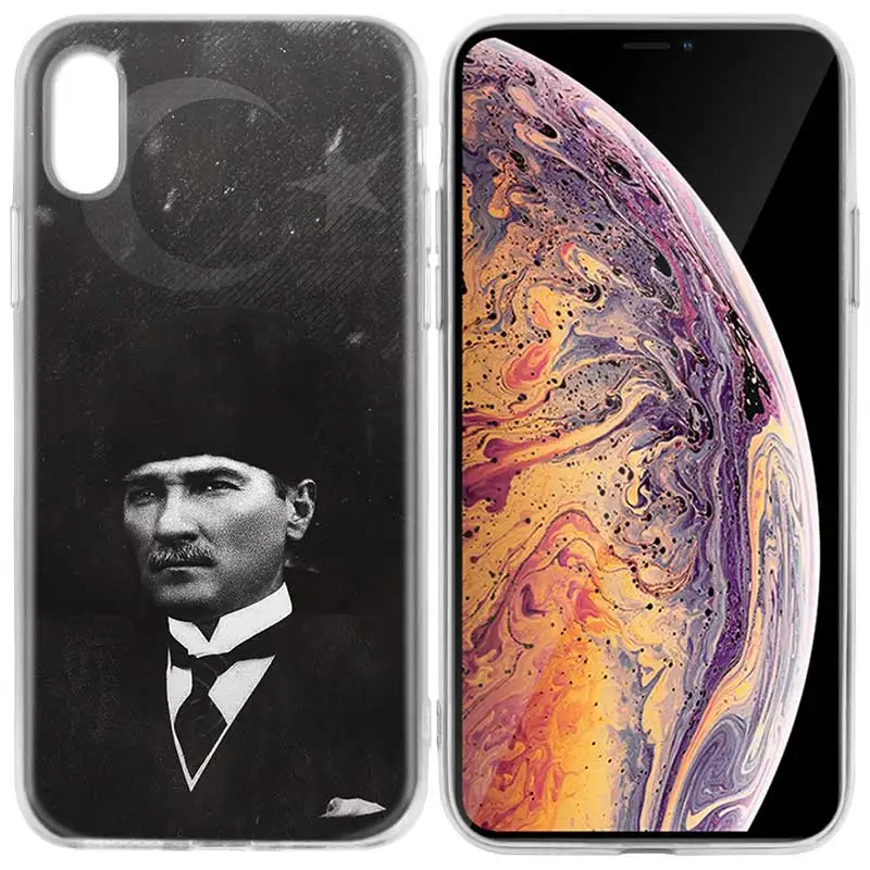 001 Чехол для iPhone 7 8 6 6s Plus 5 5S SE 5C X XS MAX XR Силиконовые чехлы чехол Турция Mustafa kemale Ataturk - Цвет: 001