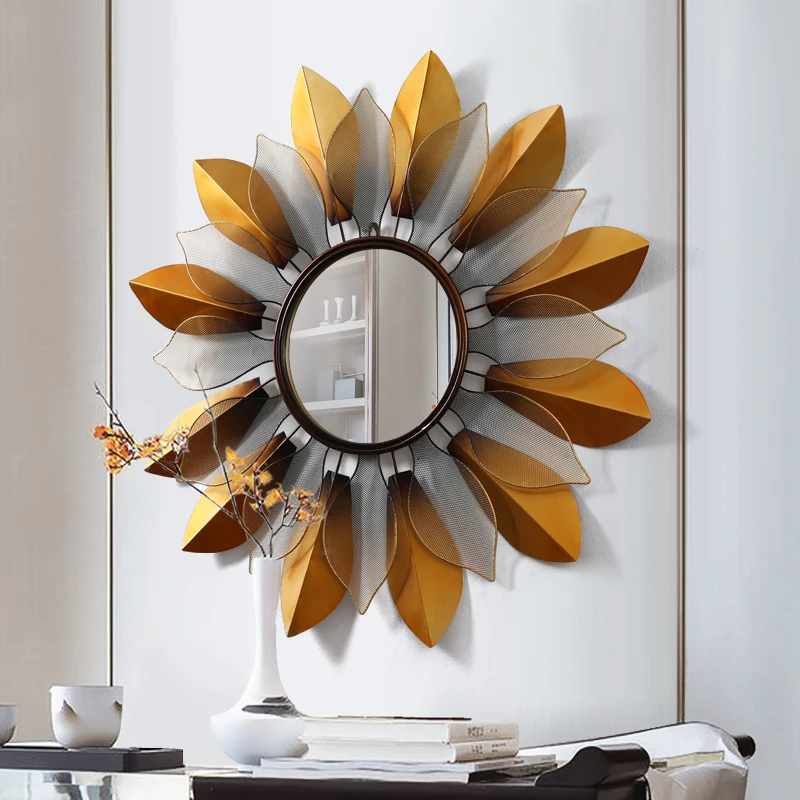 Chinese Wrought Iron Wall Background Sunglasses Flower Crafts Decoration Porch Mural Metal Ornament Restaurant Sticker | Дом и сад