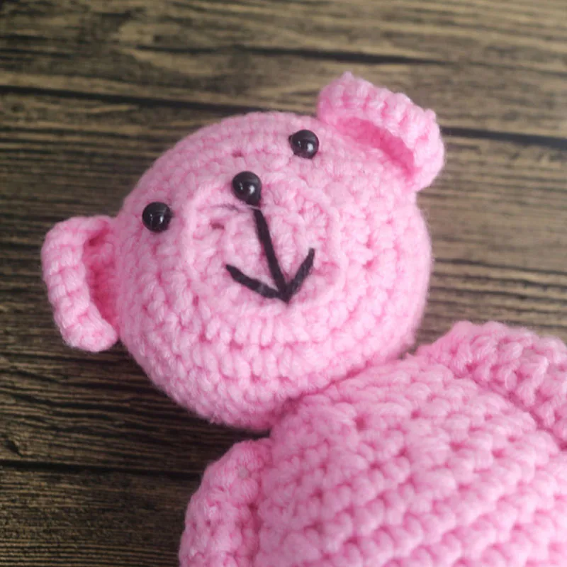 Newborn Baby Girls Boys Bear Photography Prop Photo Crochet Knit Toy Cute Gift | Детская одежда и обувь