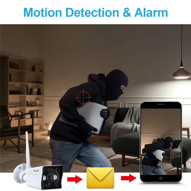 Sricam SP023 ip камера 1080P HD беспроводная Wifi видеонаблюдения наружная