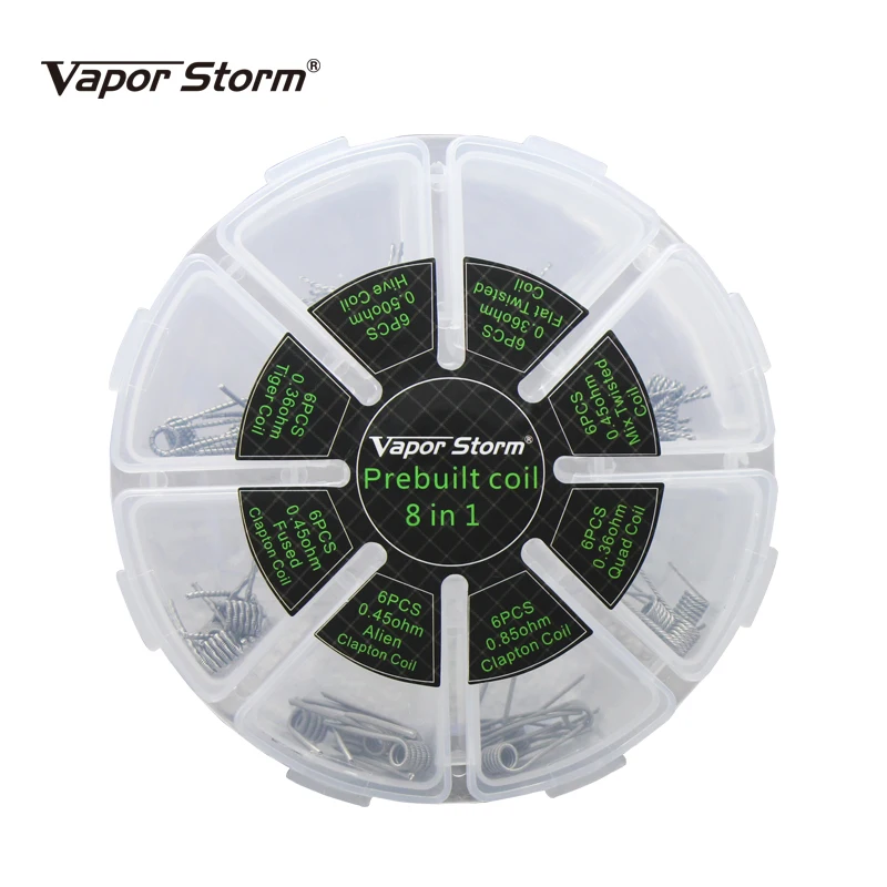 Vapor Storm Vape Alien плавленый Clapton 8 в 1 спираль RDA провод A1 Prebuit катушка нагревательной
