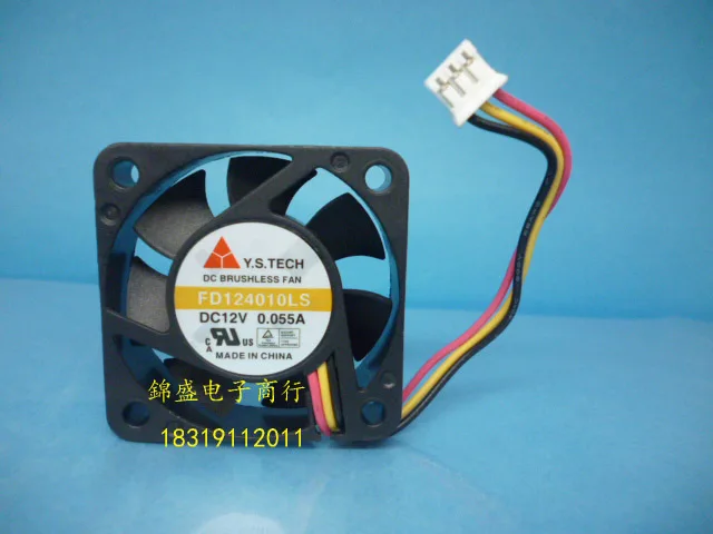 

genuine . 12V 4010 0.055A FD124010LS 40*40*10MM 3 wire ultra quiet fan