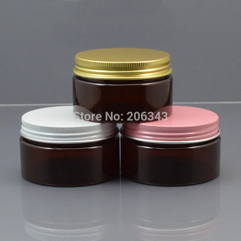 100 г коричневая ПЭТ бутылка/банка/горшок/бутылка с несколькими цветными