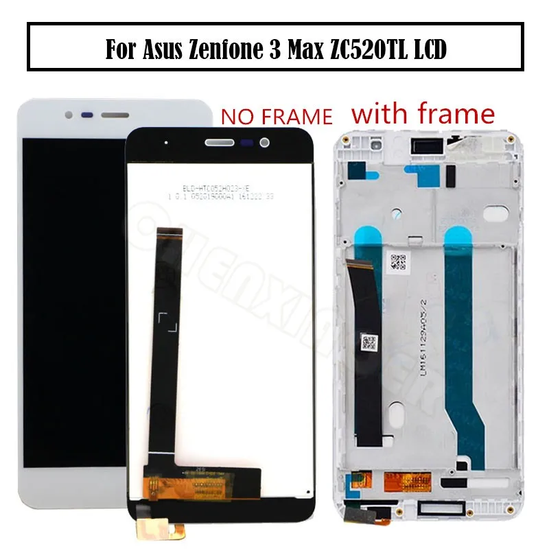 Для 5 2 &quotAsus Zenfone 3 Max ZC520TL ЖК-дисплей кодирующий преобразователь сенсорного экрана