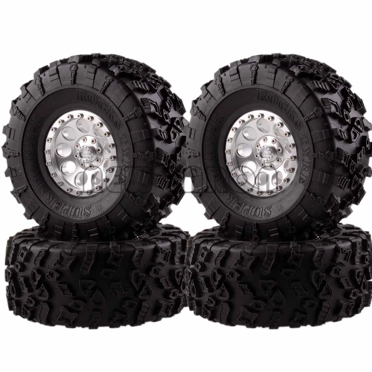 Новые ENRON 4P алюминиевые 2," Beadlock колеса и 132 мм шины для RC 1/10 модели Axial Yeti/Wraith RC Гусеничный