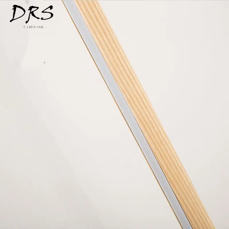 Ins Japanese Solid Wood Floor Lamp Simple Creative Led Living Room Standing Nordic Modern Lighting Home Decor | Лампы и освещение