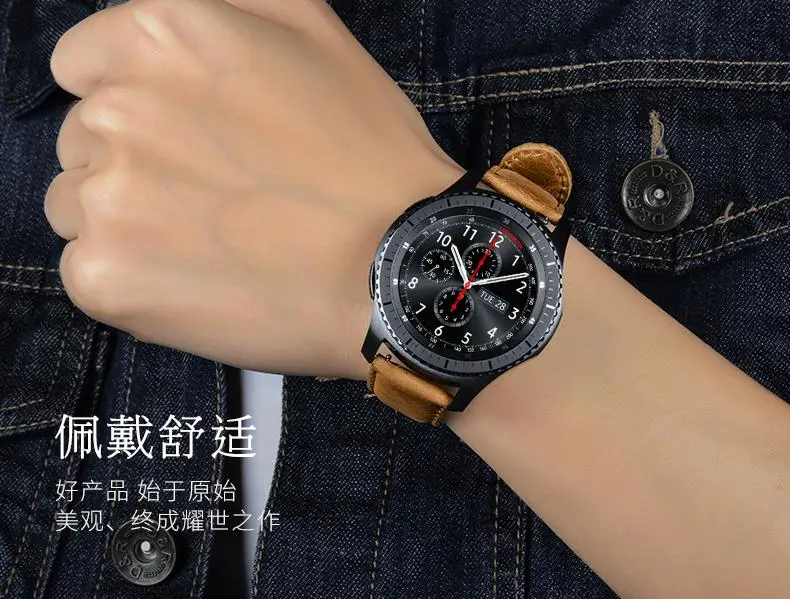 HOCO ремешок из натуральной воловьей кожи для samsung Galaxy gear S3 Classic SM-R770 S3 Frontier SM-R760 SM-R765 Ремешки для наручных часов