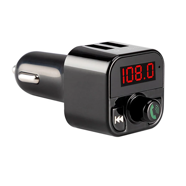 Black JINSERTA автомобильный стиль Bluetooth fm-передатчик автомобильный комплект свободные руки MP3 плеер TF USB флеш музыкальный адаптер двойной usb зарядка - Название цвета: Black
