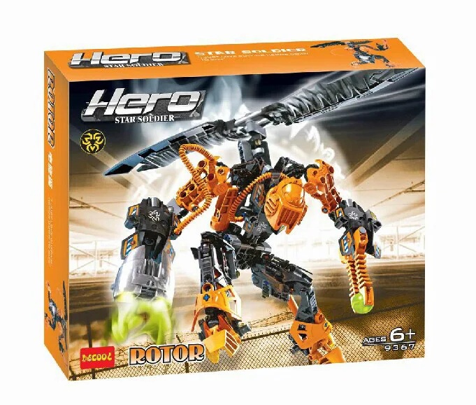 Hero Factory 2 0 145 шт./компл. 3D Звездный Солдат войны демон ротор блоки роботов наборы