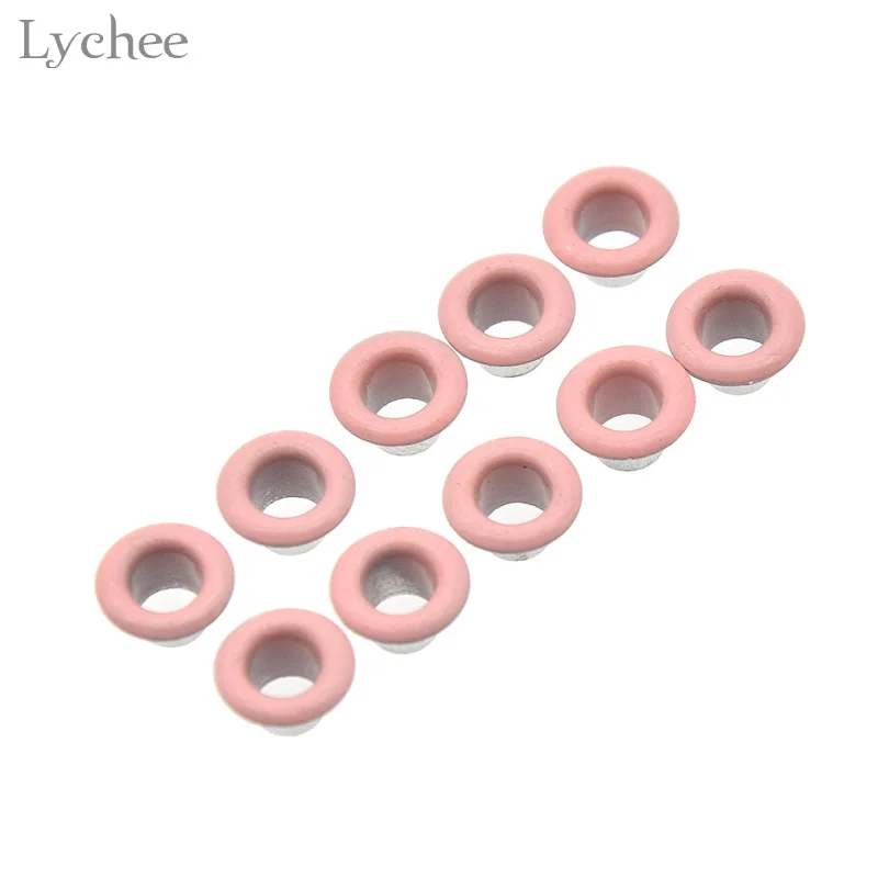 1 Lychee Life 100 шт. металлические люверсы для кожаного ремесла DIY ручной работы аксессуары для скрапбукинга - Цвет: 1