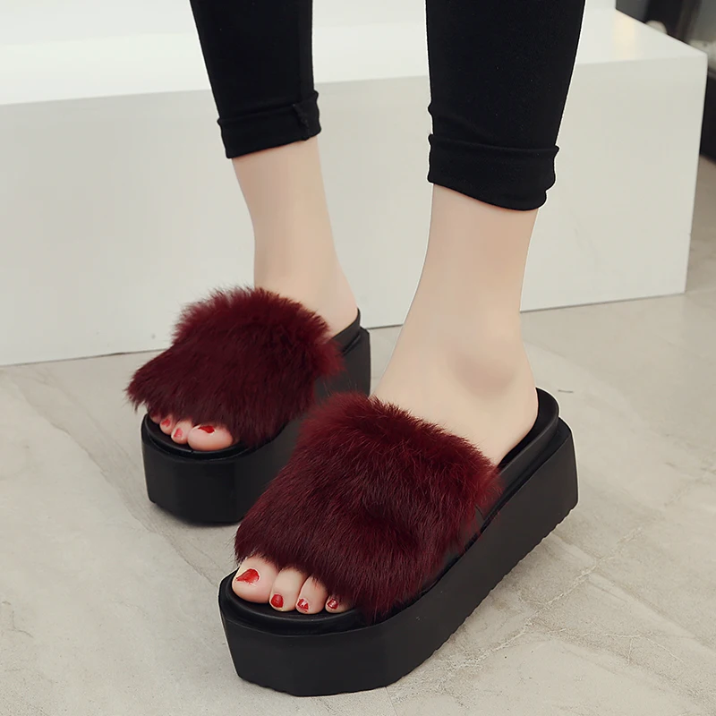 Роскошные женские босоножки на танкетке в европейском стиле уличные домашние