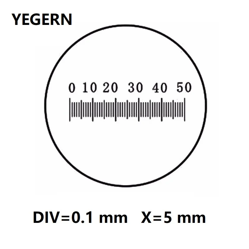 Eyepiece Micrometer for Biological Microscope Ocular Graticule Measuring Glass Scales Ruler DIV 0.1mm Diameter 19mm CAT903 C3 div 0 1mm microscope ocular micrometer slides calibration ruler microscope eyepiece reticle micrometer diameter 19mm 23mm 27mm
