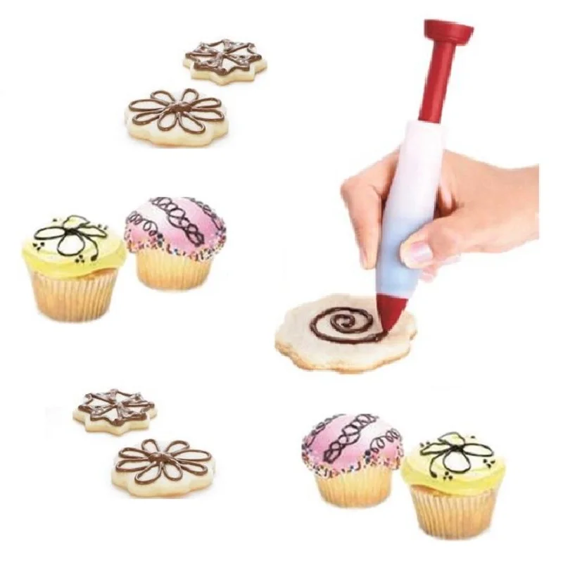 Хит продаж силиконовые держатели для шоколадных ручек пищевые Письменные ручки