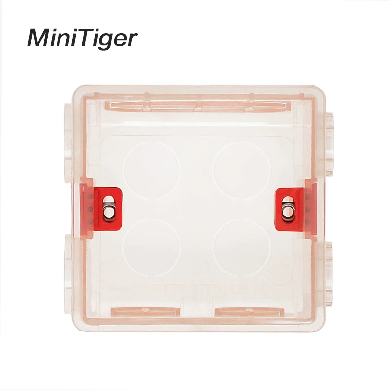 Minitiger 86 мм * 83 50 Регулируемая прозрачная Монтажная коробка внутренняя кассета для