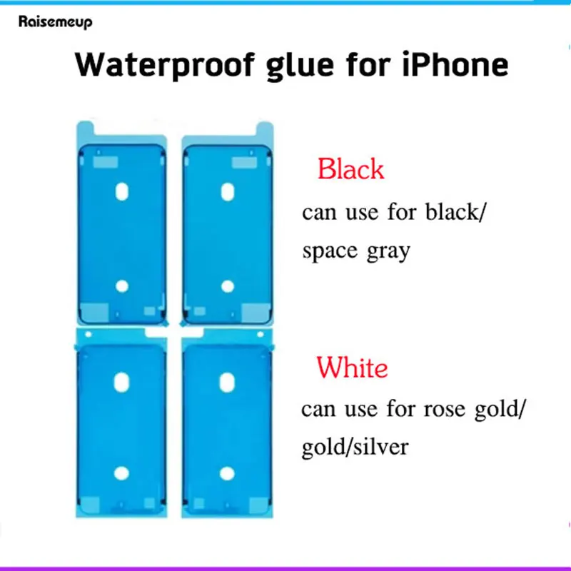 10 шт./лот водостойкая клейкая наклейка для iPhone 6S 7 7G 8 plus X передний корпус 3 м