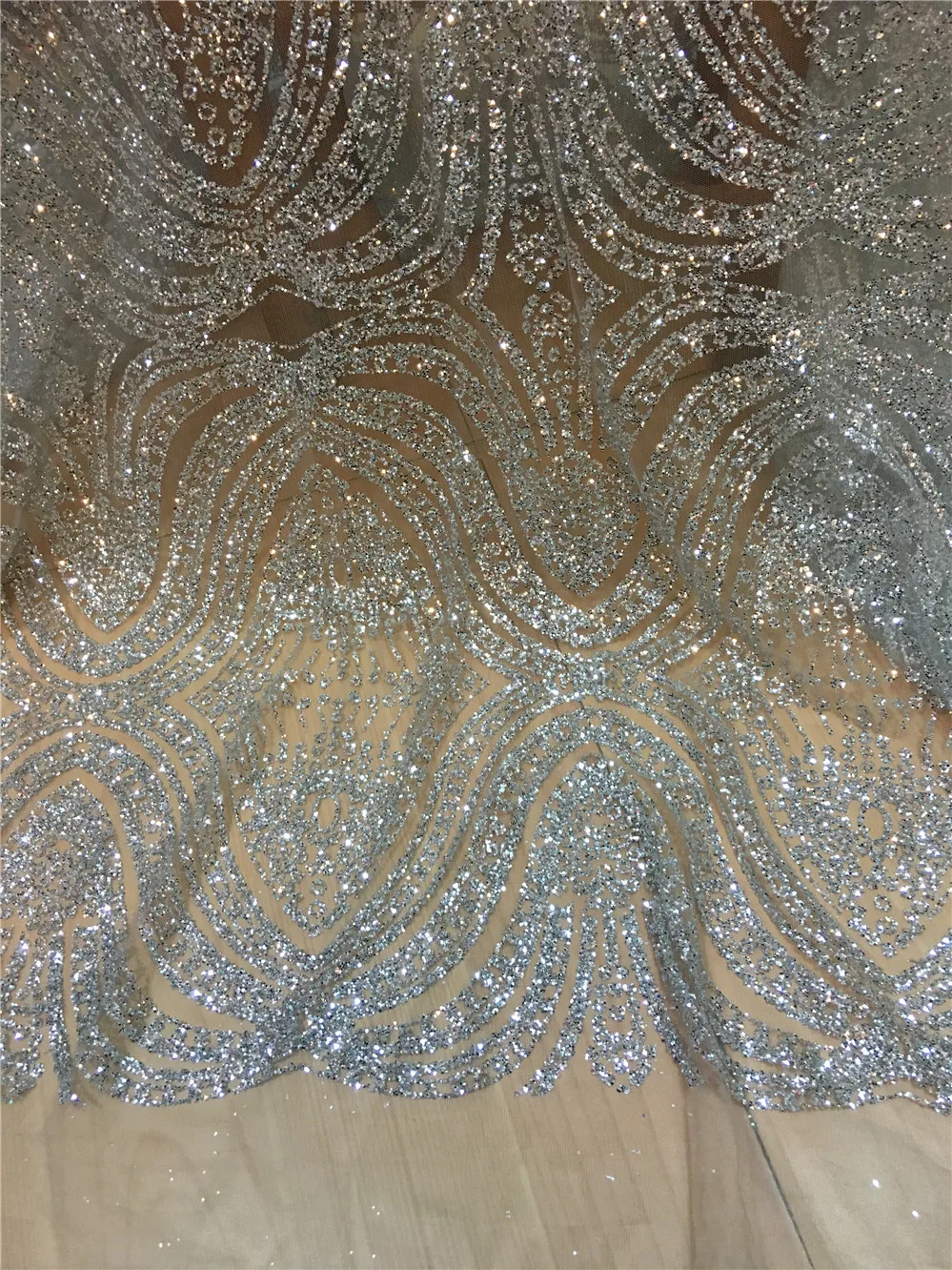 Серебряные и золотые цвета африканская французская кружевная ткань высокого
