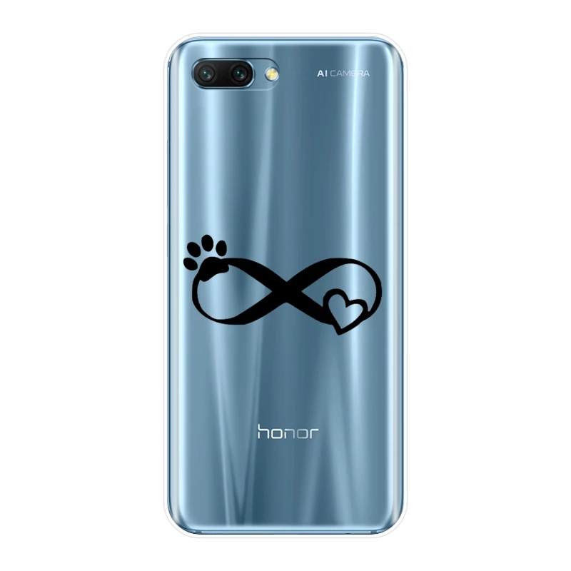 Силиконовый чехол с сердечками и собаками для Huawei Honor 7 8 9 10 Lite мягкий накладка 8X MAX