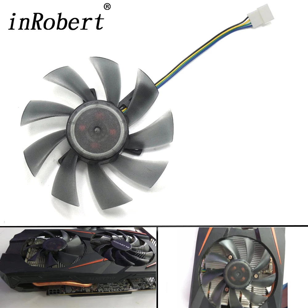 

New 85mm 4Pin Cooler Fan Replacement RX 580 GTX 1060 Graphics Card Fan For REDEON GIGABYTE RX580 Gaming 4G/8G MI DIY
