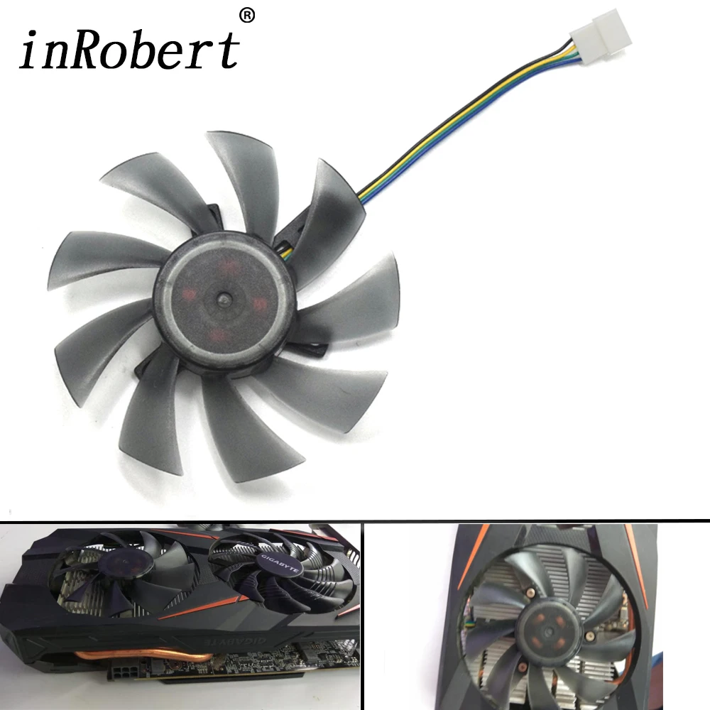 Кулер для видеокарты 85 мм 4 контакта RX 580 GTX 1060 Кулеры и системы | Кулеры и системы охлаждения компьютера -4000055110437