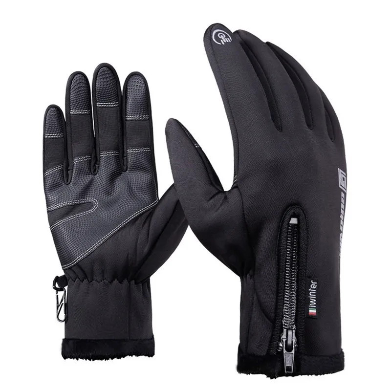Зимние водонепроницаемые велосипедные перчатки с сенсорным экраном Guantes Bicicleta