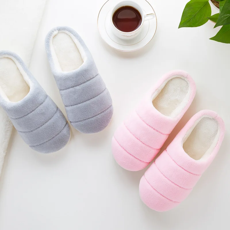 Рождественская теплая обувь зимняя женская Домашние тапочки Для женщин флис