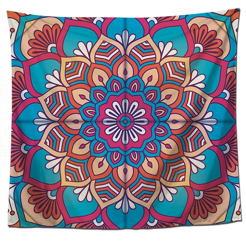 Хунбо дурмана гобелены с цветами Мандала печатных стене висит Boho Настенный Ковер