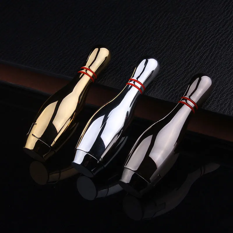

2018 Creative Compact Jet Butane Gasoline Bowling Lighter