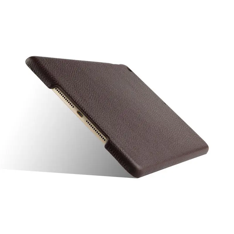 brown Чехол из воловьей кожи для iPad 9,7 защитный чехол из натуральной кожи чехол для iPad 9,7 чехол A1893 защитные чехлы - Цвет: brown