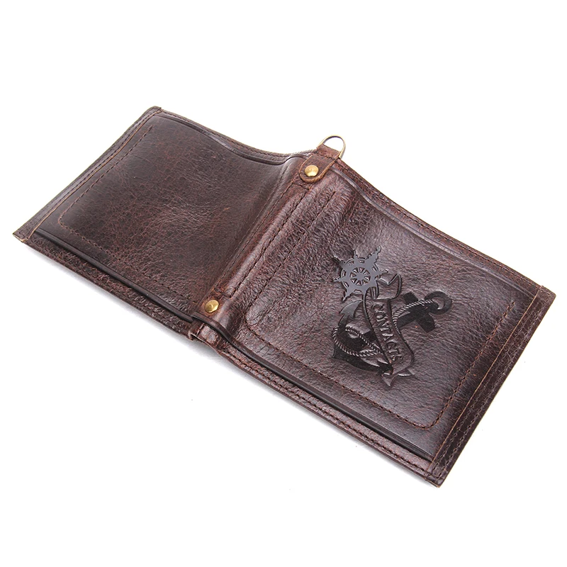 Новинка 2018 года маленький мужской кошелек из натуральной кожи фирменный дизайн с