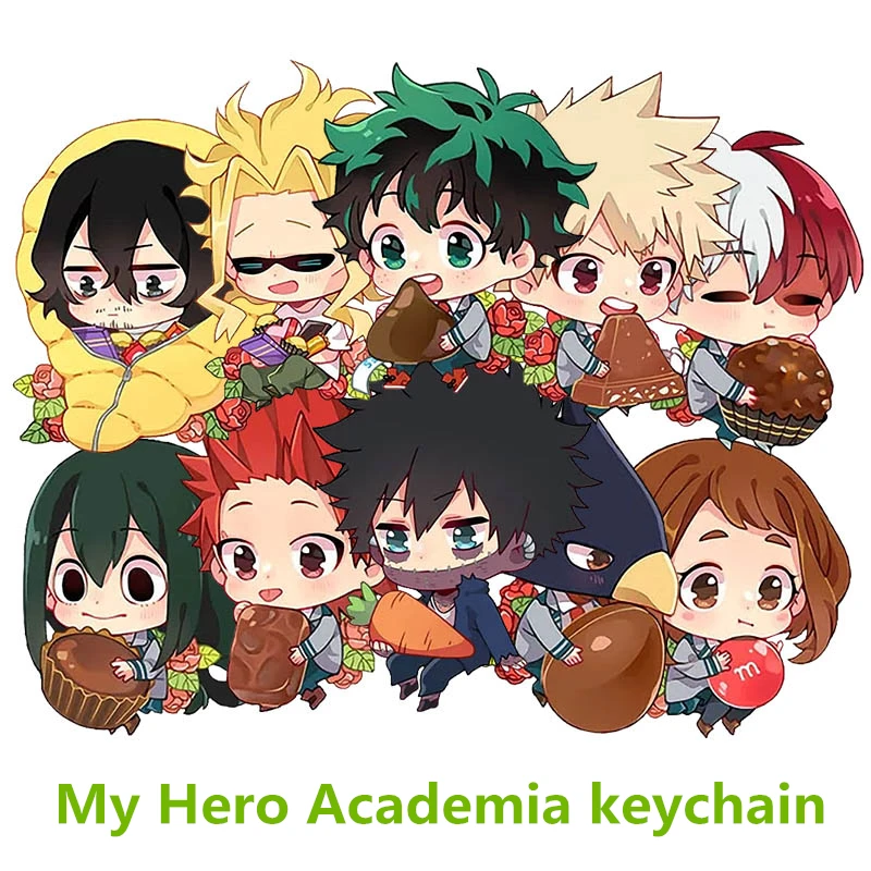 My Hero academic брелки двусторонний брелок косплей акриловый кулон Коллекция