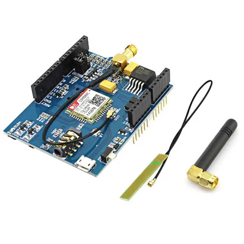 Elecrow GPRS GSM SIM800C щит для Arduino SIM800C модуль с антенной Sim900 GSM GPRS PCBA макетная плата DIY комплект модули