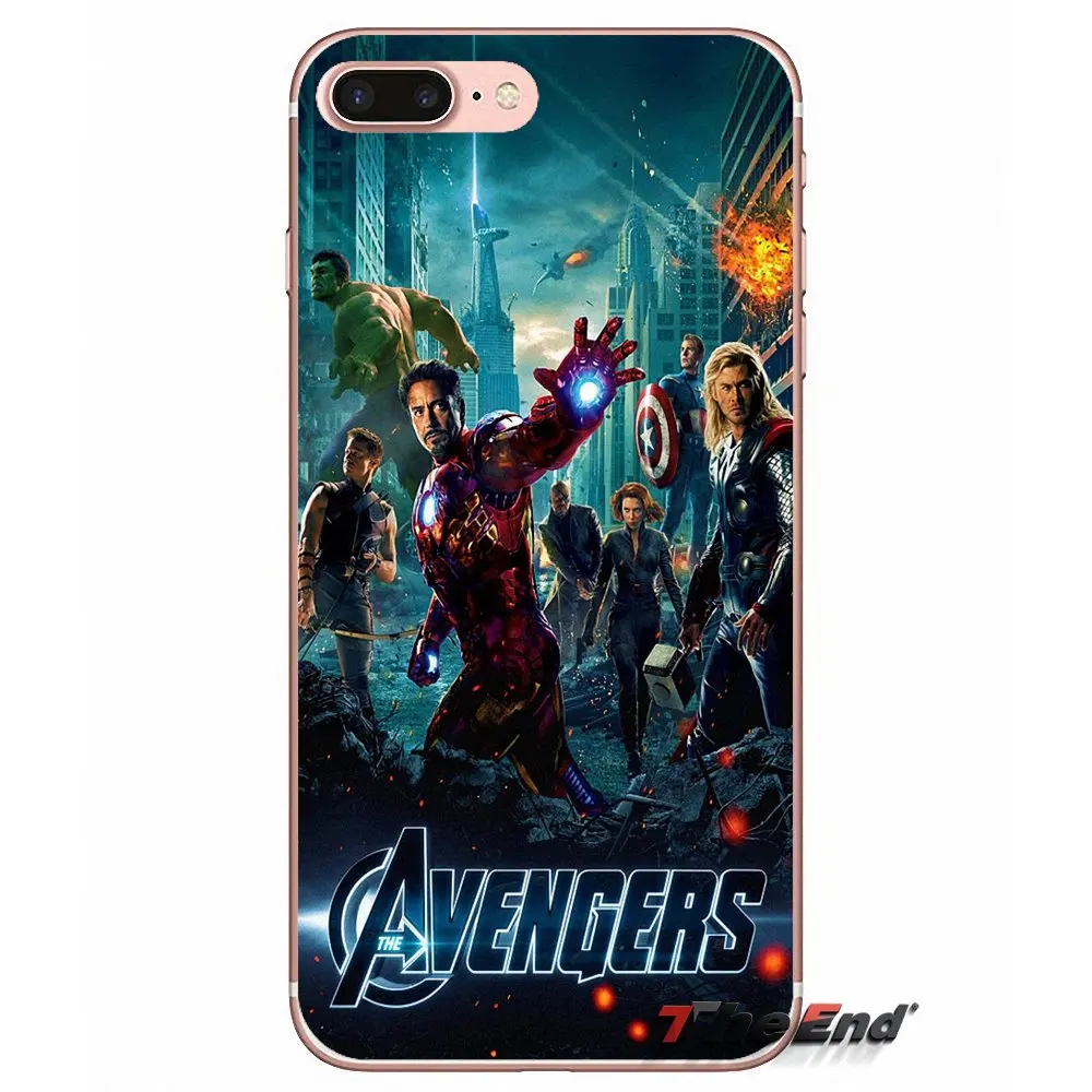 Супергерой из фильма мстители DC Comic чехол для Sony Xperia Z Z1 Z2 Z3 Z5 compact M2 M4 M5 E3 T3 XA Aqua LG G4 G5