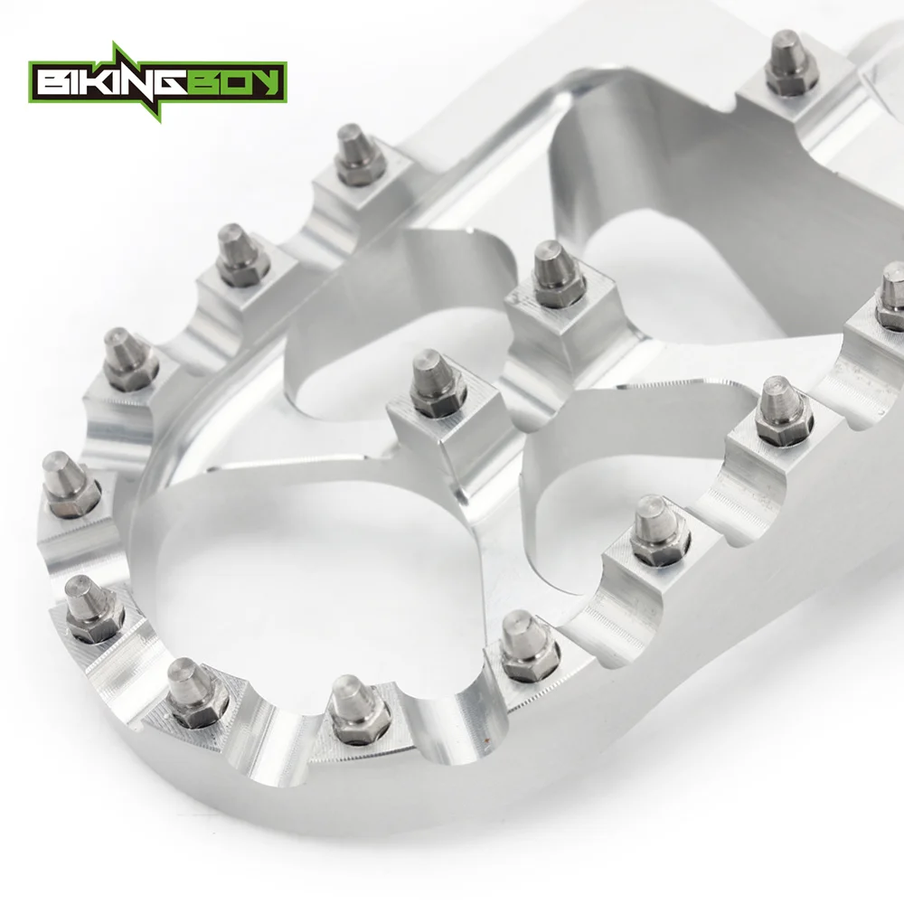 BIKINGBOY For Kawasaki KLX 400 R KLX400R 2003 KX 500 1988 89 90 91 92 93 94 95 96 97 98 99 00 01 02 03 04 MX Footpegs Foot Pegs |
