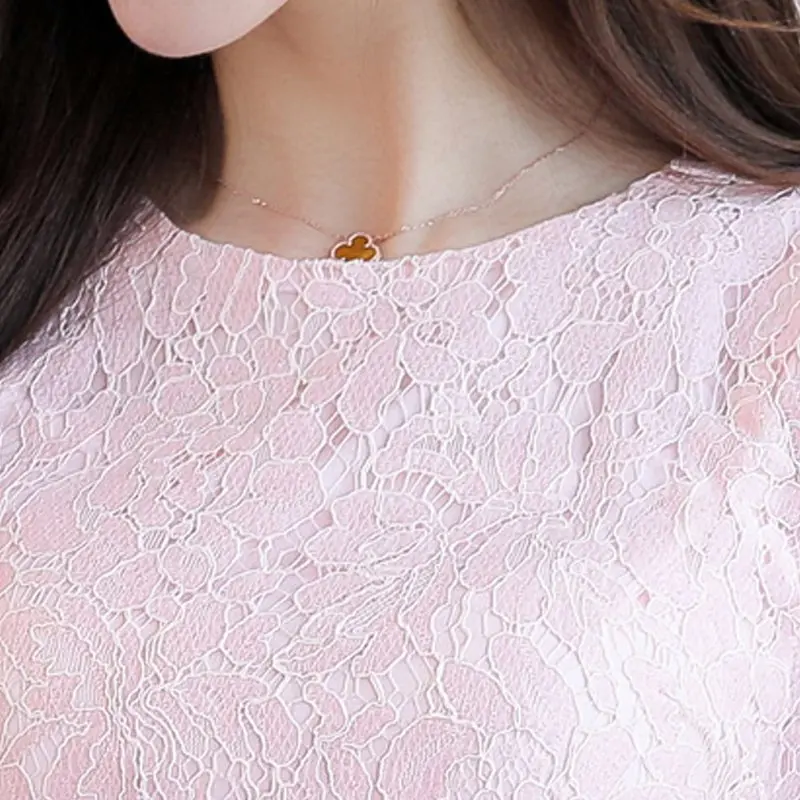 2017 Летнее Платье Женщины Элегантный Кружева Платья Выдалбливают Мода Черный